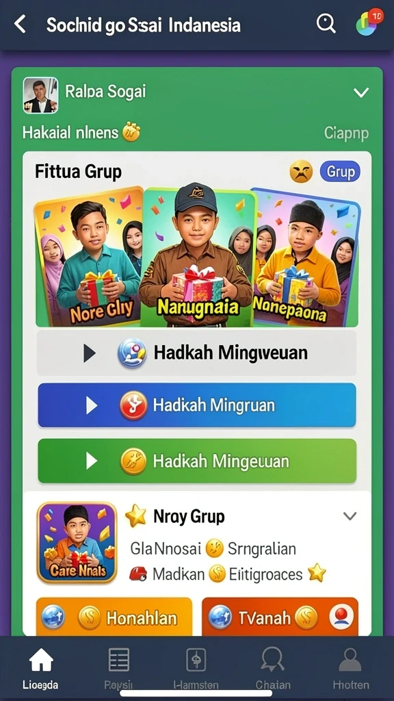 asia100 - Tampilan menu utama yang menarik dan mudah dinavigasi.