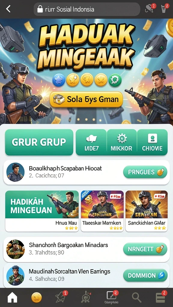 sobatgaming - Tampilan antarmuka yang bersih dan menarik.